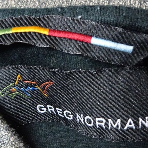 Men's Greg Norman Gray Shirt w/ Square Patterns Lg - Picture 4 of 5